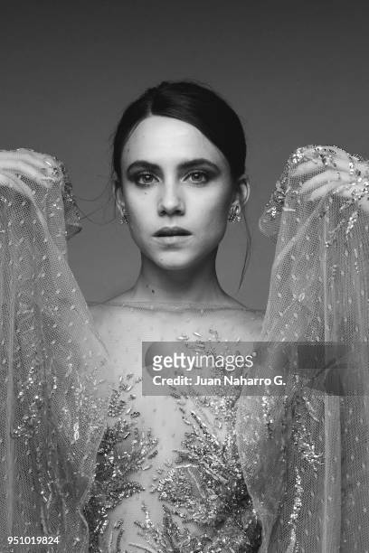 Spanish actress Aura Garrido is photographed on self assignment during 21th Malaga Film Festival 2018 on April 21, 2018 in Malaga, Spain.