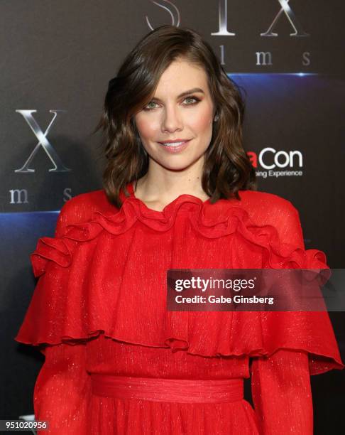 Actress Lauren Cohan attends CinemaCon 2018 STXfilms Invites You to an Evening Featuring A Sneak Preview of Their Feature Films at The Colosseum at...