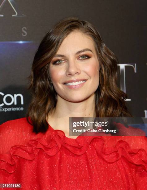 Actress Lauren Cohan attends CinemaCon 2018 STXfilms Invites You to an Evening Featuring A Sneak Preview of Their Feature Films at The Colosseum at...