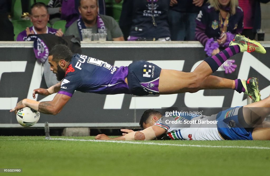 NRL Rd 8 - Storm v Warriors