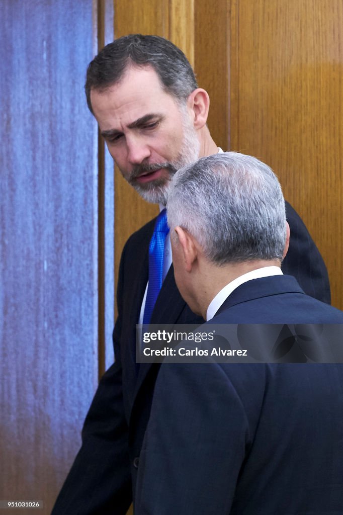 King Felipe Of Spain Meets The Prime Minister Of Turkey