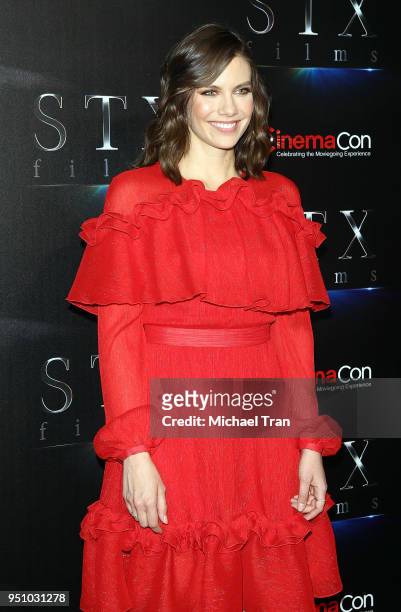 Lauren Cohan attends the 2018 CinemaCon - Warner Bros. Pictures "The Big Picture" an exclusive presentation held at The Colosseum at Caesars Palace...