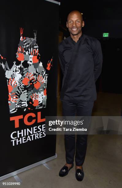 Ray Allen attends his book signing and 20th anniversary screening of Spike Lee's 'He Got Game' at TCL Chinese 6 Theatres on April 24, 2018 in...