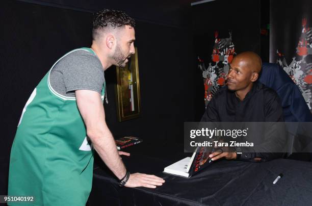 Ray Allen attends his book signing and 20th anniversary screening of Spike Lee's 'He Got Game' at TCL Chinese 6 Theatres on April 24, 2018 in...