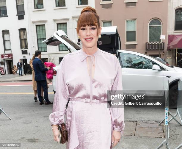 Actress Molly Ringwald arriving to the screening of 'All These Small Moments' during the 2018 Tribeca Film Festival at SVA Theatre on April 24, 2018...