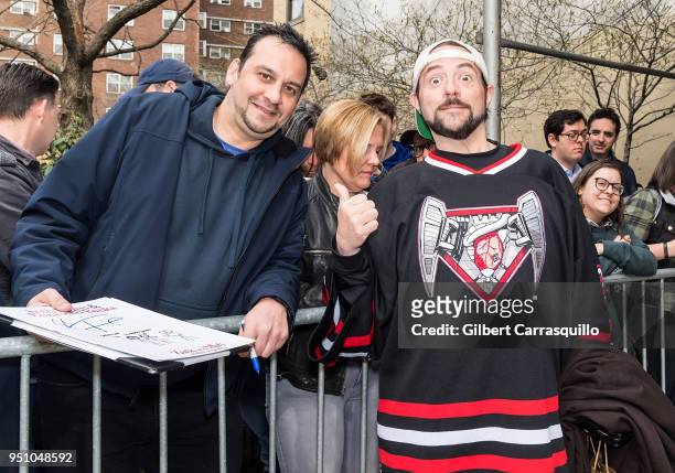 Filmmaker, actor, comic book writer Kevin Smith arriving to the screening of 'All These Small Moments' during the 2018 Tribeca Film Festival at SVA...