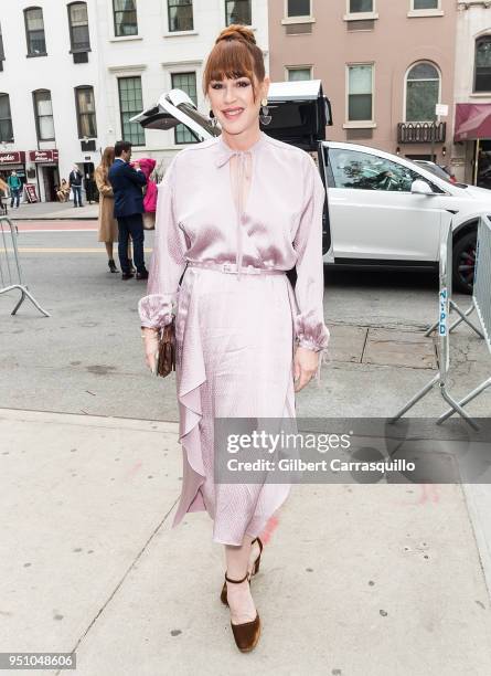 Actress Molly Ringwald arriving to the screening of 'All These Small Moments' during the 2018 Tribeca Film Festival at SVA Theatre on April 24, 2018...