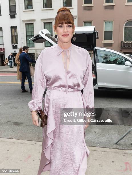 Actress Molly Ringwald arriving to the screening of 'All These Small Moments' during the 2018 Tribeca Film Festival at SVA Theatre on April 24, 2018...