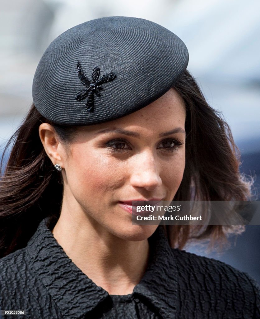 Prince Harry And Meghan Markle Attend Anzac Day Services