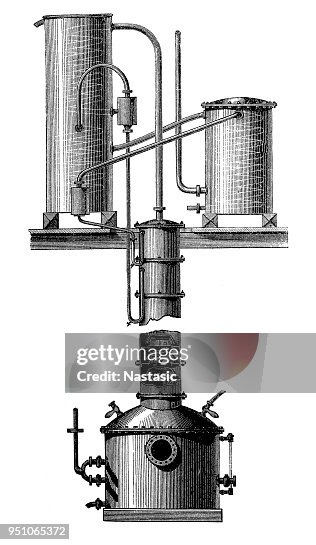 Rectification Column Working Columns Apparatus For Continuous Rectification A Process That Creates A ...