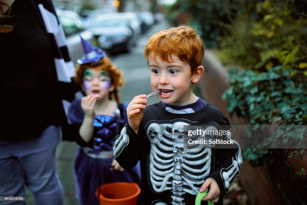 Eating Halloween Candy