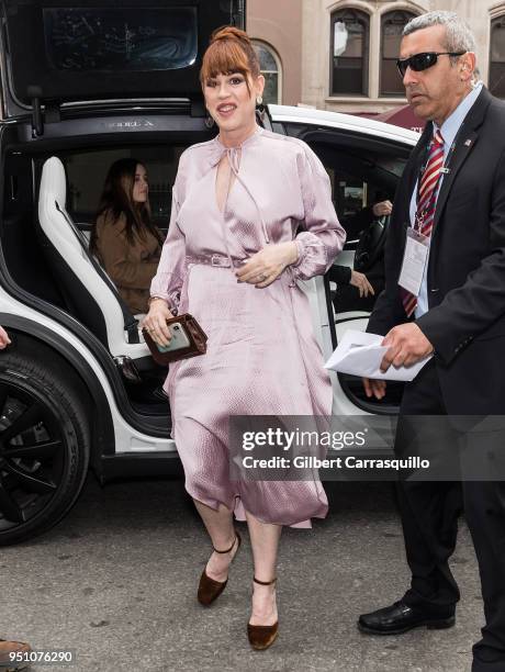 Actress Molly Ringwald arriving to the screening of 'All These Small Moments' during the 2018 Tribeca Film Festival at SVA Theatre on April 24, 2018...