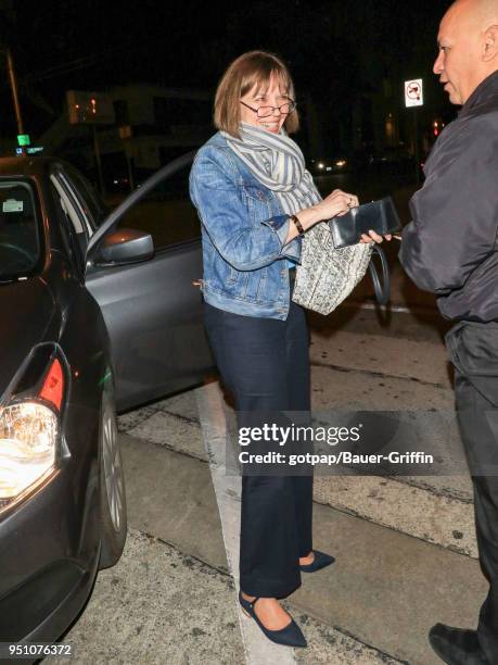 Judith Miller is seen on April 24, 2018 in Los Angeles, California.