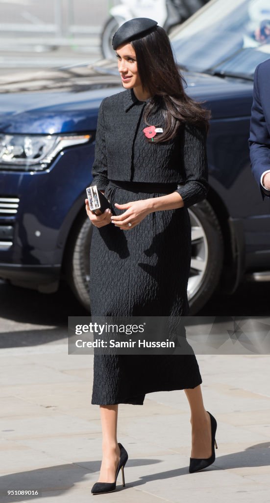 Prince Harry And Meghan Markle Attend Anzac Day Services