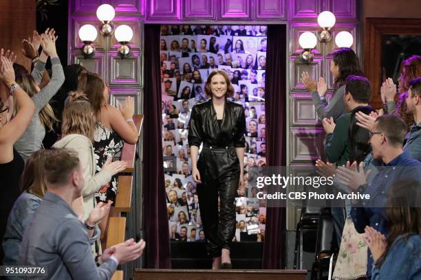 The Late Late Show with James Corden airing Monday, April 23 with guests Evan Rachel Wood; Don Johnson; and Pentatonix. Pictured: Evan Rachel Wood