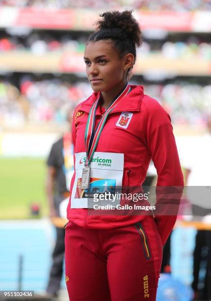Jael Bestue of Spain during day 5 of the IAAF World U18 Championship held at Kasarani Stadium on July 16, 2017 in Nairobi, Kenya.