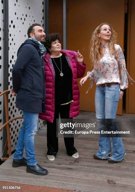 Rocio Carrasco and Fidel Albiac are seen on March 17, 2018 in Madrid, Spain.