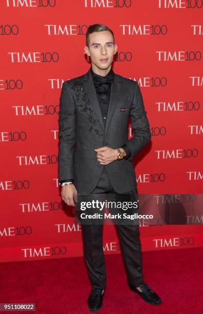 Olympian Adam Rippon attends the 2018 Time 100 Gala at Frederick P. Rose Hall, Jazz at Lincoln Center on April 24, 2018 in New York City.