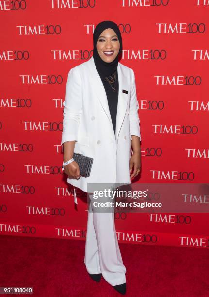 Olympic Fencer Ibtihaj Muhammad attends the 2018 Time 100 Gala at Frederick P. Rose Hall, Jazz at Lincoln Center on April 24, 2018 in New York City.