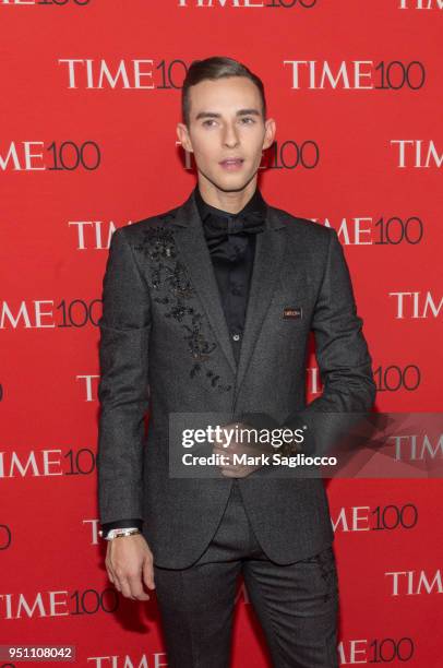 Olympian Adam Rippon attends the 2018 Time 100 Gala at Frederick P. Rose Hall, Jazz at Lincoln Center on April 24, 2018 in New York City.