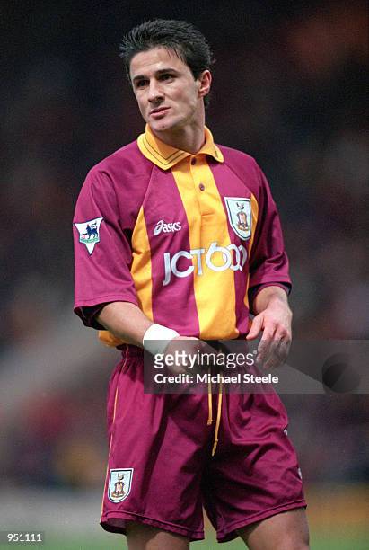 Benito Carbone of Bradford City during the FA Carling Premiership game at Valley Parade in Bradford, England. Sunderland won the match 4 - 1. \...