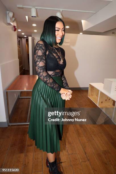 Recording artist Bridget Kelly attends the Bridget Kelly Listening Session on April 24, 2018 in New York City.