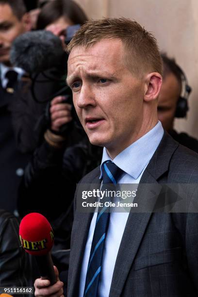 Special prosecutor Jakob Buch-Jepsen holds a press briefing after pronouncement of sentence in the case against submarine owner Peter Madsen for the...