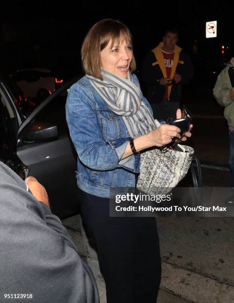 Judith Miller is seen on April 24, 2018 in Los Angeles, California.