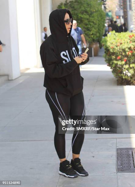 Eva Longoria is seen on April 24, 2018 in Los Angeles, CA.