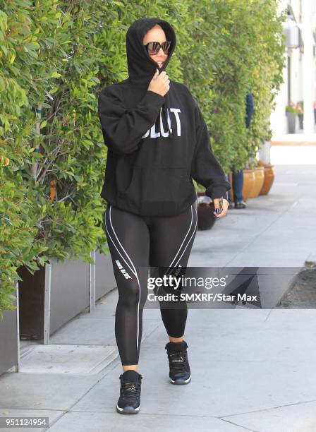 Amber Rose is seen on April 24, 2018 in Los Angeles, CA.