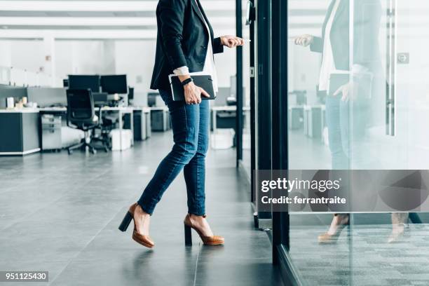 business woman working in office - smart shoes stock pictures, royalty-free photos & images