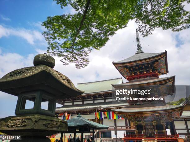 pagoda at narita-san shinsho-ji temple, near tokyo, japan - narita city stock pictures, royalty-free photos & images