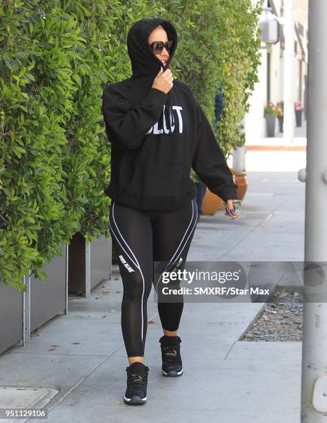 Amber Rose is seen on April 24, 2018 in Los Angeles, CA.