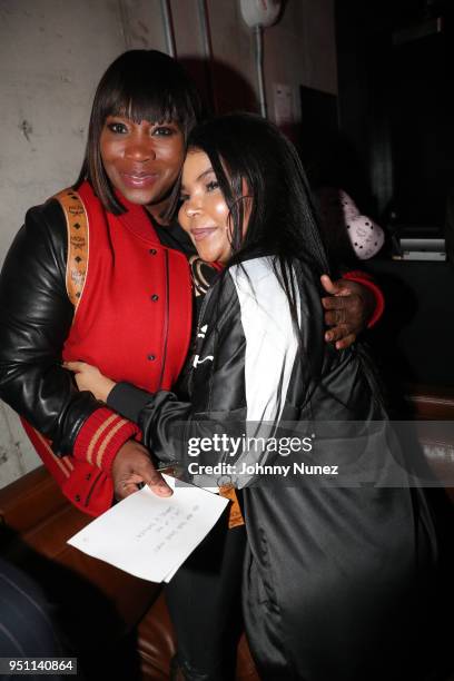 Bevy Smith and Misa Hylton attend MCM The Remix: Women In Hip Hop at Public Arts on April 24, 2018 in New York City.