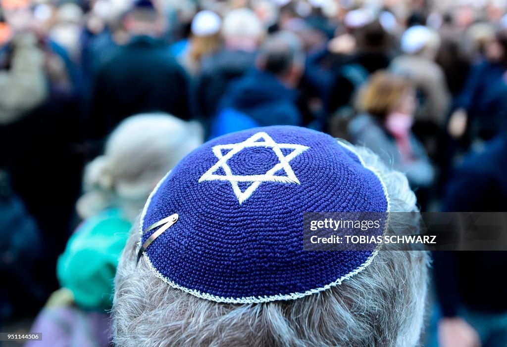 GERMANY-RELIGION-RACISM-JUDAISM-DEMO