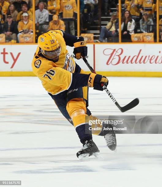 Subban of the Nashville Predators skates against the Colorado Avalanche in Game Five of the Western Conference First Round during the 2018 NHL...