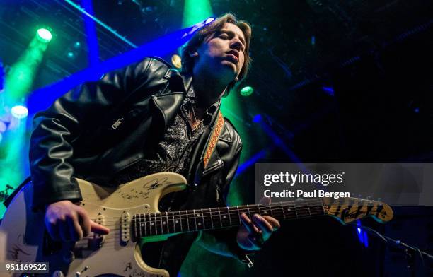 American blues guitarist Quinn Sullivan performs at The Boerderij, Zoetermeer, Netherlands, 16th March 2018.
