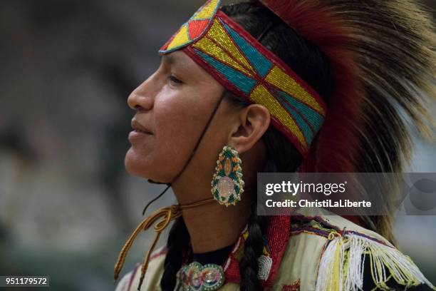 pow wow showcasing youth & talent - powwow stock pictures, royalty-free photos & images