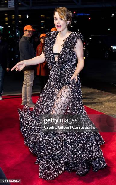 Actress Rachel McAdams arriving to the 'Disobedience' premiere during the 2018 Tribeca Film Festival at BMCC Tribeca PAC on April 24, 2018 in New...