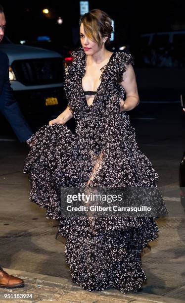 Actress Rachel McAdams arriving to the 'Disobedience' premiere during the 2018 Tribeca Film Festival at BMCC Tribeca PAC on April 24, 2018 in New...