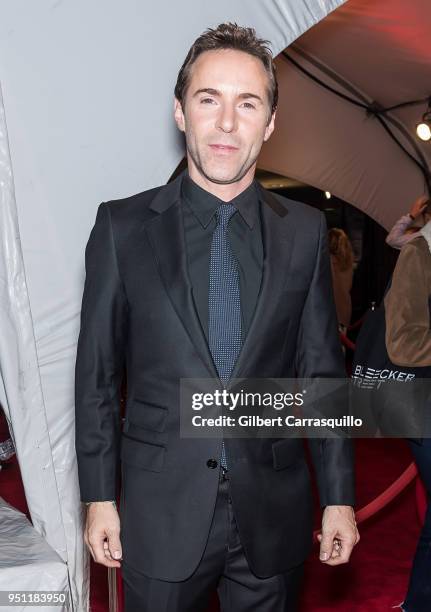 Actor Alessandro Nivola arriving to the 'Disobedience' premiere during the 2018 Tribeca Film Festival at BMCC Tribeca PAC on April 24, 2018 in New...