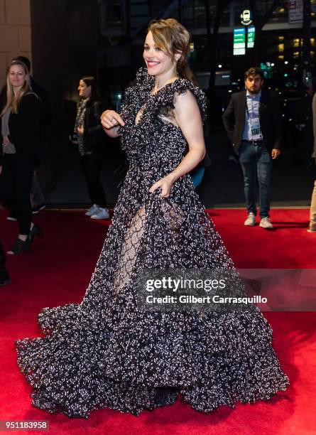 Actress Rachel McAdams arriving to the 'Disobedience' premiere during the 2018 Tribeca Film Festival at BMCC Tribeca PAC on April 24, 2018 in New...