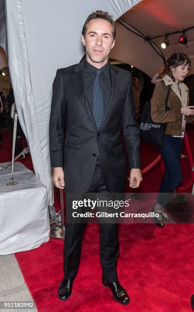 Actor Alessandro Nivola arriving to the 'Disobedience' premiere during the 2018 Tribeca Film Festival at BMCC Tribeca PAC on April 24, 2018 in New...