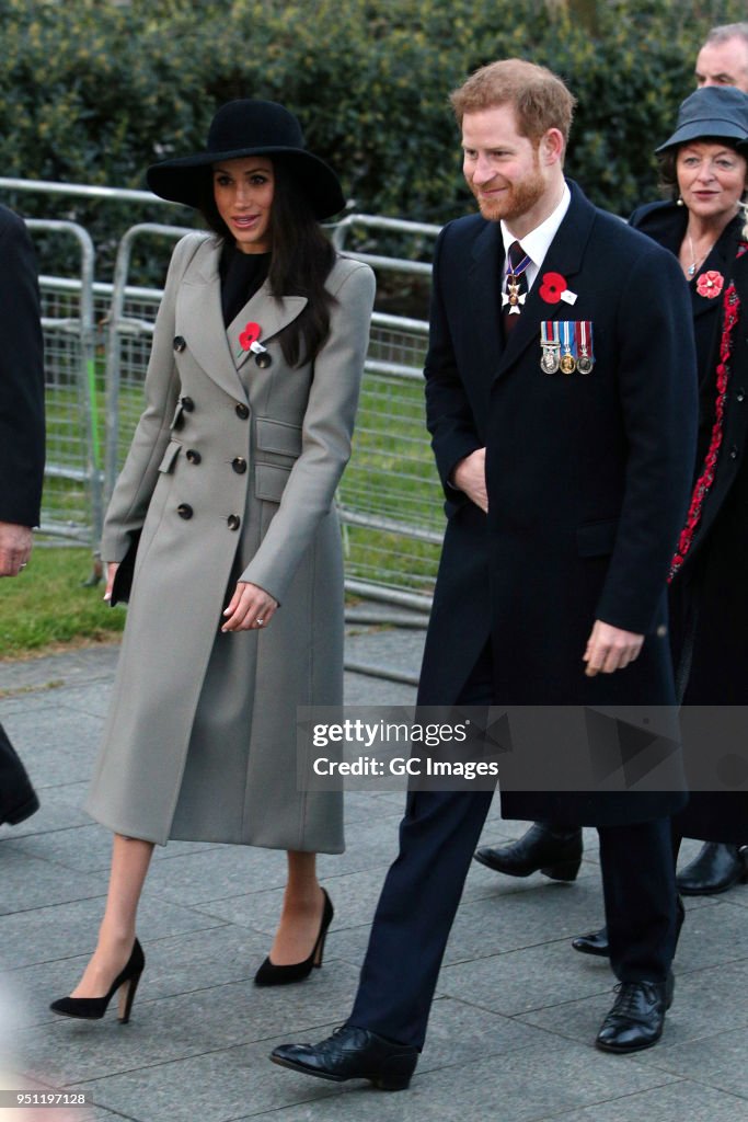 Prince Harry And Meghan Markle Attend Anzac Day Services -  April 25, 2018