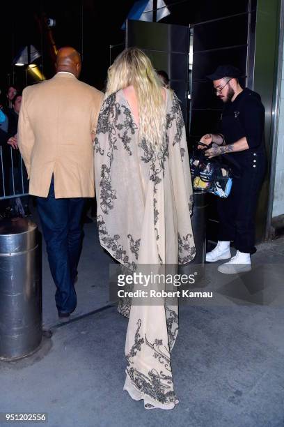 Kesha seen out and about in Manhattan on April 24, 2018 in New York City.