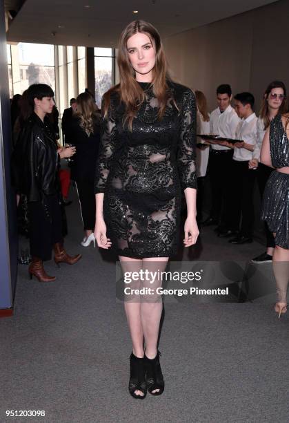 Robyn Lawley attends the Straight/Curve Redefining Body Image event held at Isabel Bader Theatre on April 23, 2018 in Toronto, Canada.