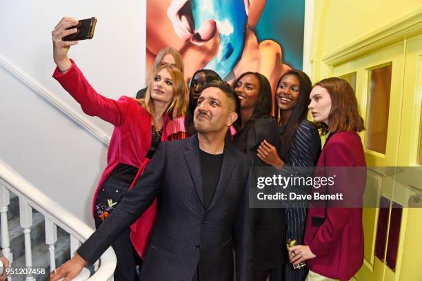 Osman Yousefzada attends the House Of Osman launch party supported by Peroni Ambra on April 25, 2018 in London, England.