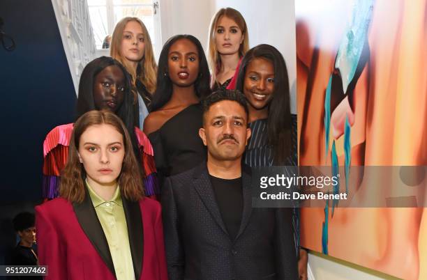 Osman Yousefzada attends the House Of Osman launch party supported by Peroni Ambra on April 25, 2018 in London, England.