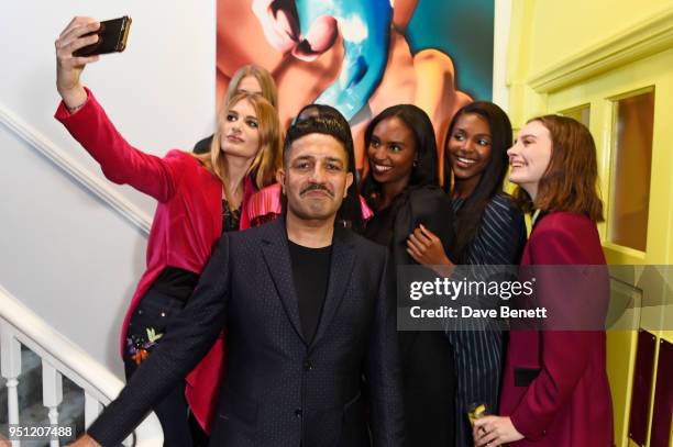 Osman Yousefzada attends the House Of Osman launch party supported by Peroni Ambra on April 25, 2018 in London, England.
