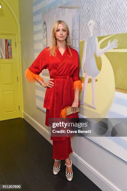 Isabel Getty attends the House Of Osman launch party supported by Peroni Ambra on April 25, 2018 in London, England.